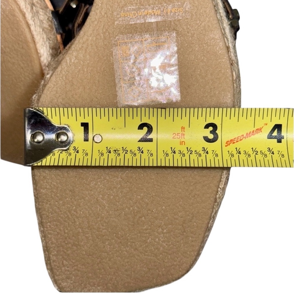 DOLCE VITA Black Studded Wedge Sandals - Picture 6 of 10